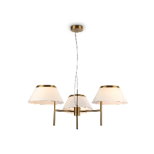 Люстра Ambrella light LH72471/3 BS/WH латунь/белый Е14/3 max 40W D800*290-1080