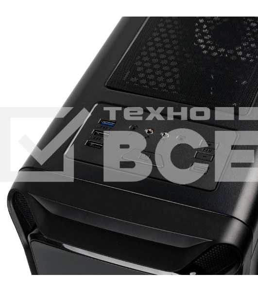 Компьютерный корпус Zalman i3 edge черный без БП ATX 3x120mm 2xUSB2.0 1xUSB3.0 audio bott PSU