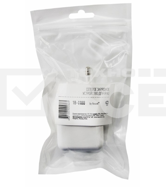 Сетевое зарядное устройство для iPad USB переходник+адаптер(5 V, 2100 mA) Rexant