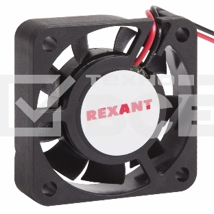 Вентилятор для корпуса Rexant RX 4010MS 24VDC черный, 40 мм, 4800 об/мин, 20 дБ, 2 pin