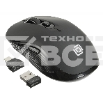 Мышь беспроводная Oklick 610MWC черный, 1600 dpi, радиоканал, USB/USB-C, кнопки - 6, фото 1