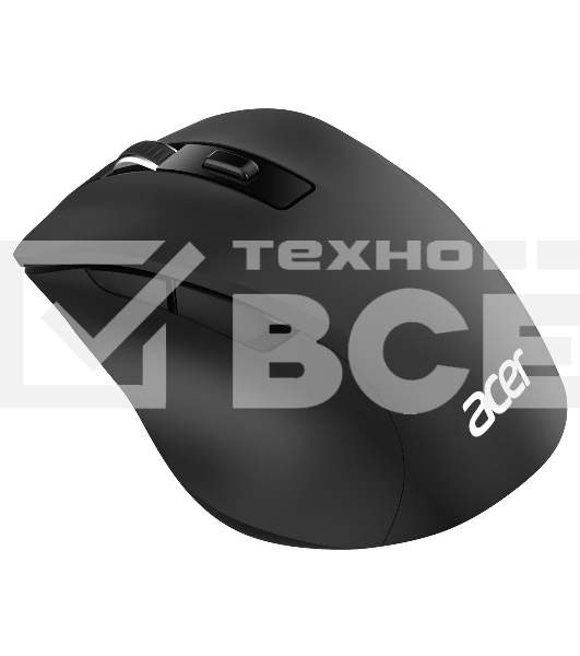 Мышь беспроводная Acer OMR140 черный, 1600 dpi, радиоканал, USB, кнопки - 6