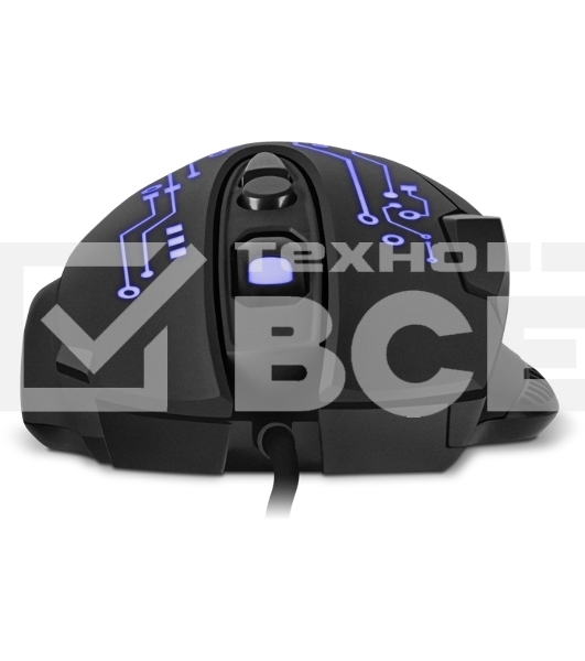 Мышь проводная SVEN RX-G715 черный, 3200 dpi, USB, кнопки - 8