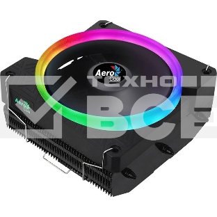 Кулер для процессора AeroCool/Formula Cylon 3H черный, 120 мм, алюминий, 1800 об/мин, 24.3 дБ, 4 pin, 125 Вт, 98 мм