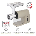 Мясорубка электрическая Endever Sigma-106 бежевый, 2000 Вт, 2 кг/мин, реверс, насадки - 6, фото15