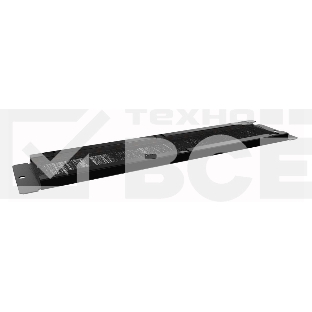 Панель с щеточным кабельным вводом в пол/­потолок Hyperline TCB-TTB-RAL9004 для шкафов серии TTB, TWB, 65 мм х 293 мм (ШхД), цвет черный (RAL 9004)