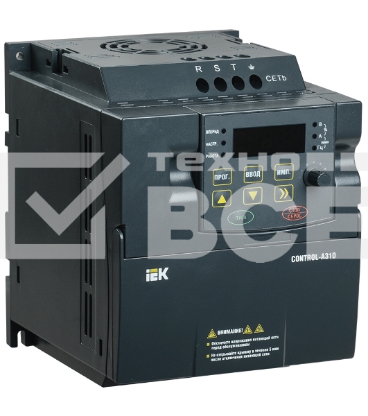 Преобразователь частоты CONTROL-A310 380В 3ф 3.7кВт 8.8А ИЭК CNT-A310D33V037TEZ
