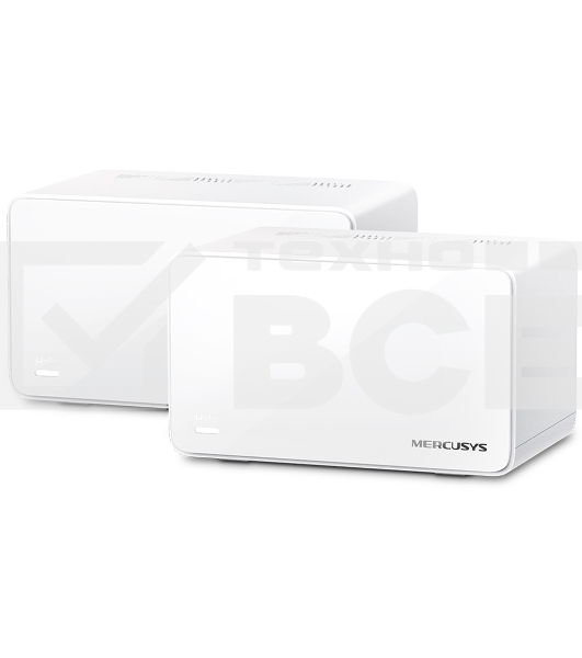 Домашняя Mesh Wi‑Fi система AX6000 Whole Home Mesh Wi-Fi 6 SystemSPEED: 1148 Mbps at 2.4 GHz + 4804 Mbps at 5 GHzSPEC: Internal Antennas, 1× 2.5 Gbps Port (WAN/LAN auto-sensing), 2× Gigabit Ports (WAN/LAN auto-sensing), 1024-QAM, OFDMA, HE160FEATURE: MERC