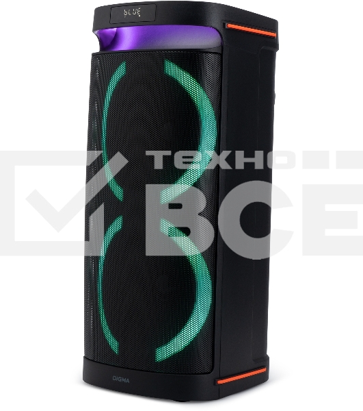 Минисистема Digma D-MC1750 черный 60Вт FM USB BT micro SD