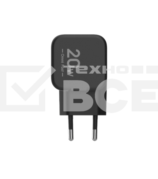 Зарядное устройство Tecno TCW-E20D черный, TECNO Charger E20D-20W