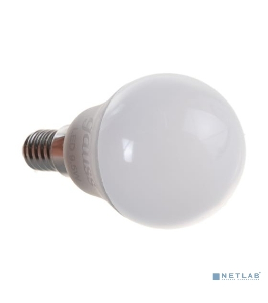 Лампа светодиодная LED GAUSS 105101210 Шар E14 9.5W 950lm 4100K 1/10/50