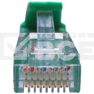 Патч-корд Suprlan 10-0159 UTP RJ-45 вил.-вилка RJ-45 кат.5E 3м зеленый LSZH 24AWG