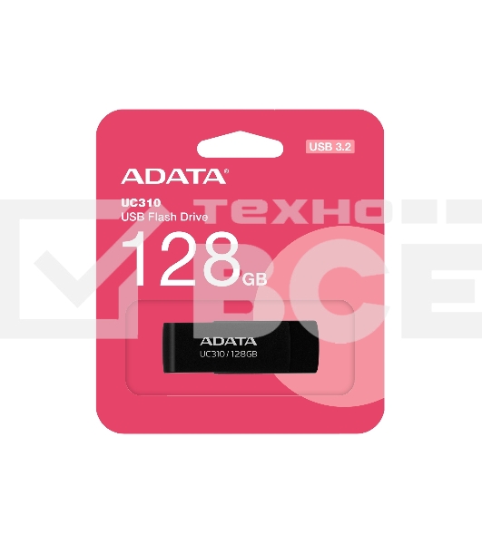 Флеш диск ADATA UC310-128G-RBK BLACK\GR 128GB