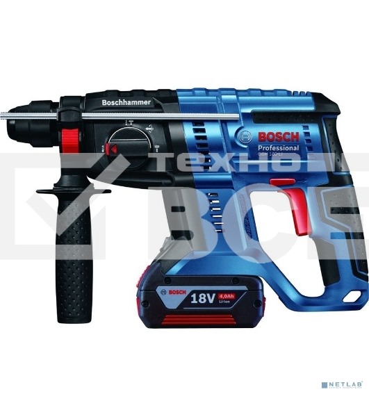 Перфоратор Bosch GBH 180-LI BL Set патрон:SDS-plus уд.:2Дж аккум. (кейс в комплекте)
