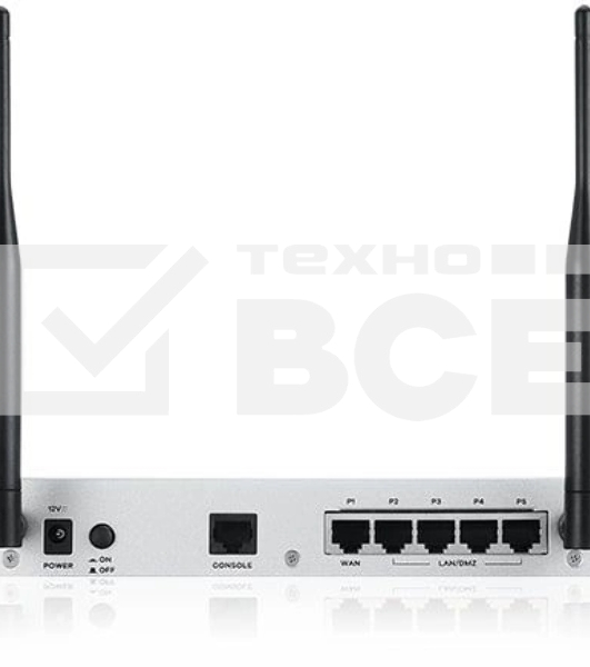 Межсетевой экран и Wi-Fi контроллер Zyxel USG FLEX 100AX, 1xWAN GE, 4xLAN/DMZ GE, Wi-Fi 6 (AX1800), 1xUSB3.0, AP Controller (8/24), NebulaFlex **