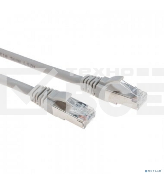Патч-корд F/UTP REXANT категория 6, RJ45-RJ45, экранированный, 26AWG, LSZH, серый, 0.5 м
