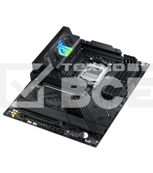 Материнская плата ASUS ROG STRIX X870-F GAMING WIFI, AM5, AMD X870, 4xDDR5, 2xSATA, 4xM.2, 1xPCI-E 5.0 x16, 1xPCI-E 4.0 x4, 1xHDMI, 1xDP, 2xUSB-C USB4, 1xUSB-C 10Gbps, 5xUSB-A 10Gbps, 4xUSB-A 5Gbps, 1x 2.5Gb LAN, 2x3.5 мм, 7.1, ATX