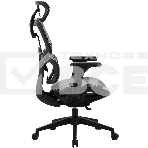Кресло компьютерное Cactus CS-MC555-GY черный/серый, сетка, фото4