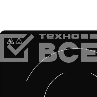 Встраиваемая варочная панель MHE 6022 электрическая, 60 см, 4 конфорки, черный цвет