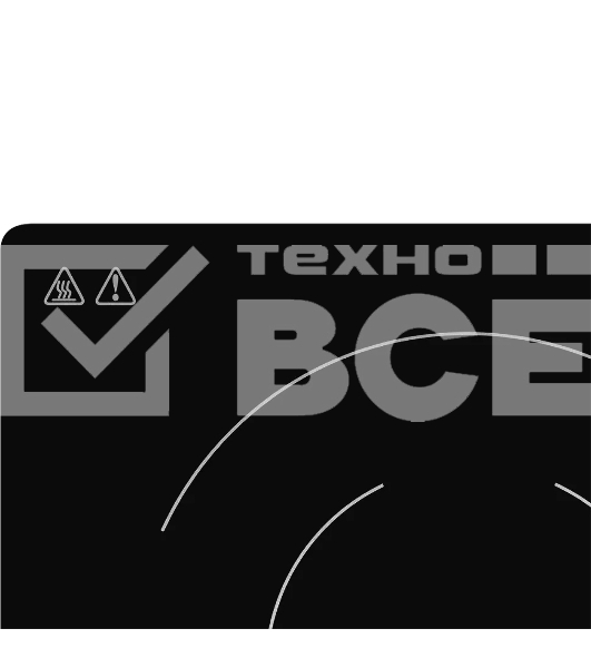 Встраиваемая варочная панель MHE 6022 электрическая, 60 см, 4 конфорки, черный цвет