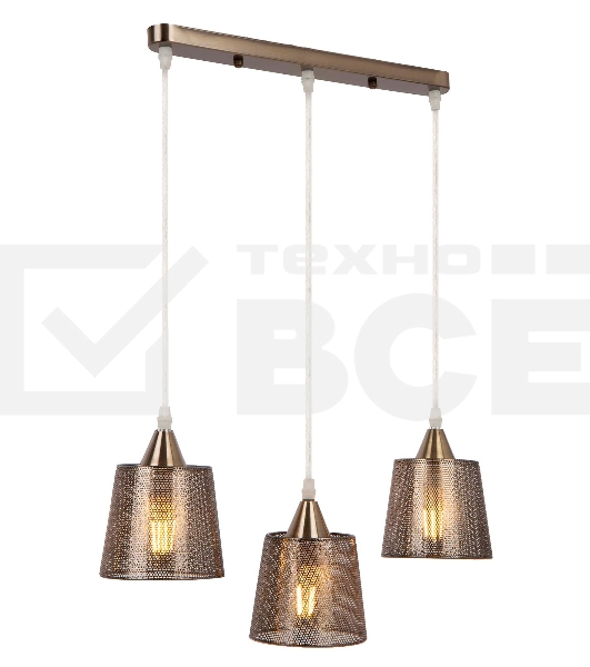 Светильник Hiper Wink H229-3 подвес. цв.св.:белый бронзовый