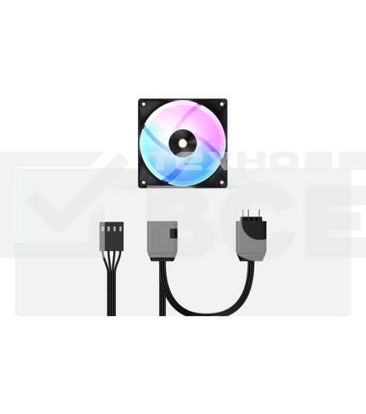 Вентилятор для корпуса Ocypus Delta F12 BK ARGB LED / Black / PWM