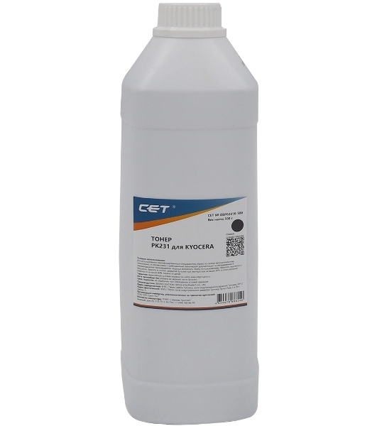 Тонер CET OSP0231K-500 PK231 для Kyocera ECOSYS M8124cidn/8130cidn (Japan) черный, 500г/бут, (унив.)