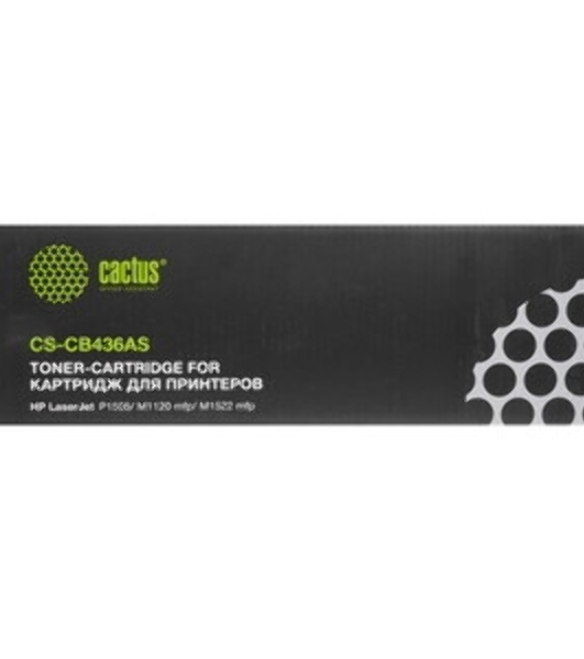 Картридж лазерный Cactus CS-CB436AS (тип CB436A) черный (2000 стр.) для HP LaserJet P1505/M1120 mfp/M1522 mfp