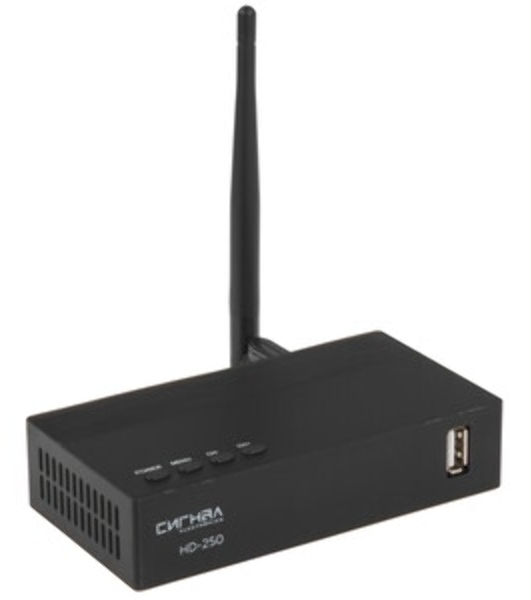 Ресивер DVB-T2 Сигнал Эфир HD-250 черный