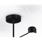 Потолочный светодиодный светильник Ambrella light FL51632/4+1 BK/GD черный/золото 3000K-6400K 48W 910*745*300 (ПДУ ИК), фото3