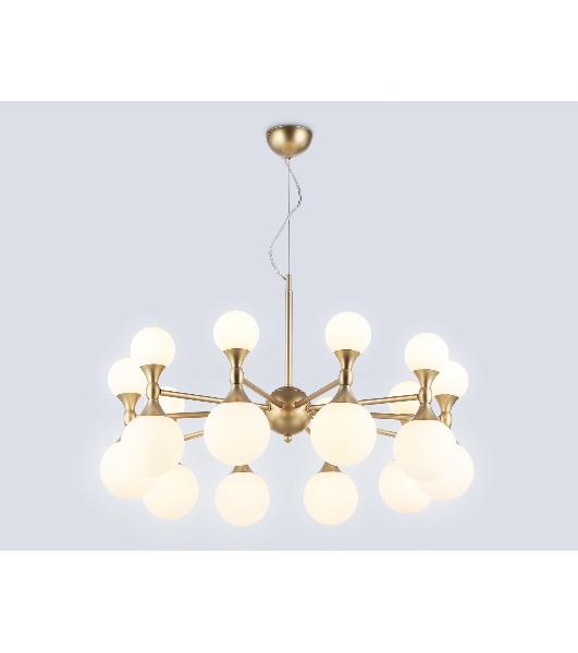Люстра Ambrella light LH51051/20 GD/FR золото/белый матовый G9*20 max 28W D750*460