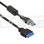 Планка USB на переднюю панель ExeGate U3H-621, 3,5
