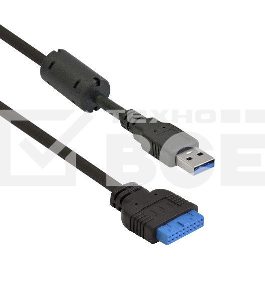 Планка USB на переднюю панель ExeGate U3H-621, 3,5