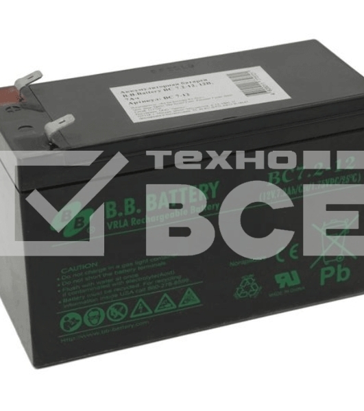Батарея B.B.Battery BC 7.2-12 (12V 7.2Ah)