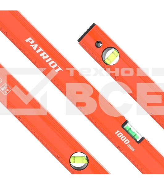 Уровень PATRIOT LCP-1000, алюминиевый фрезерованный, 1000мм