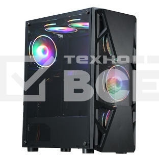Компьютерный корпус Aerocool / Formula CL-3303B RGB черный без БП ATX 6x120mm 2xUSB2.0 1xUSB3.0 audio bott PSU