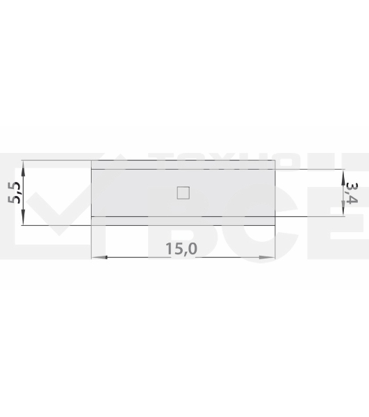 Соединительная гильза L-15 мм 4-6 мм² (ГМЛ (DIN) 6) Rexant