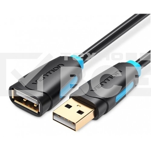Кабель-удлинитель Vention USB 2.0 AM/AF - 5м Чёрный