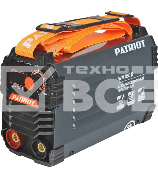 Сварочный аппарат Patriot WM180D инвертор ММА 7.8кВт