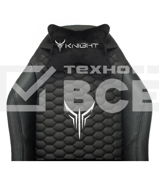 Кресло игровое Knight Neon черный соты эко.кожа с подголов. крестовина металл