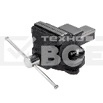 Тиски слесарные Kranz 100 мм, поворотные, с наковальней, фото 1