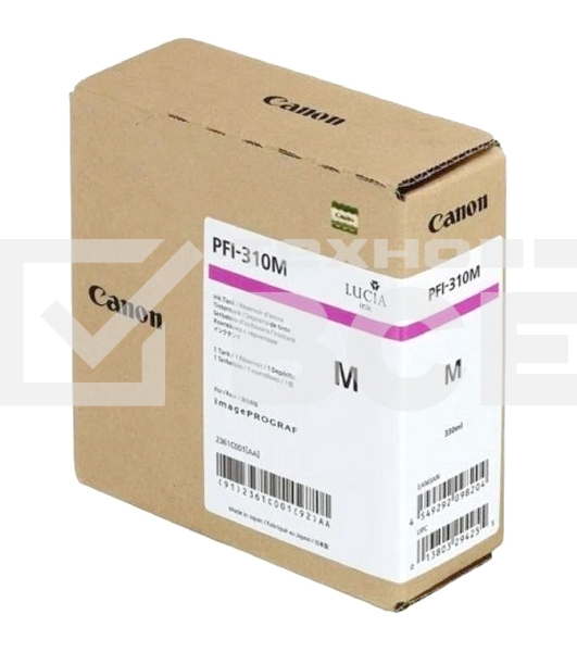 Картридж струйный Canon PFI-310 M 2361C001 пурпурный для Canon TX-2000/TX-3000/TX-4000