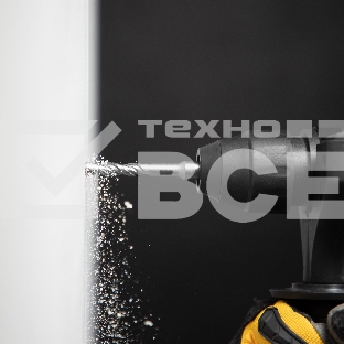 Бур по бетону, двойная спираль, Cobalt W-tip, 6x110 мм, SDS PLUS  Denzel