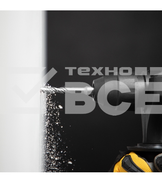 Бур по бетону, двойная спираль, Cobalt W-tip, 6x110 мм, SDS PLUS  Denzel