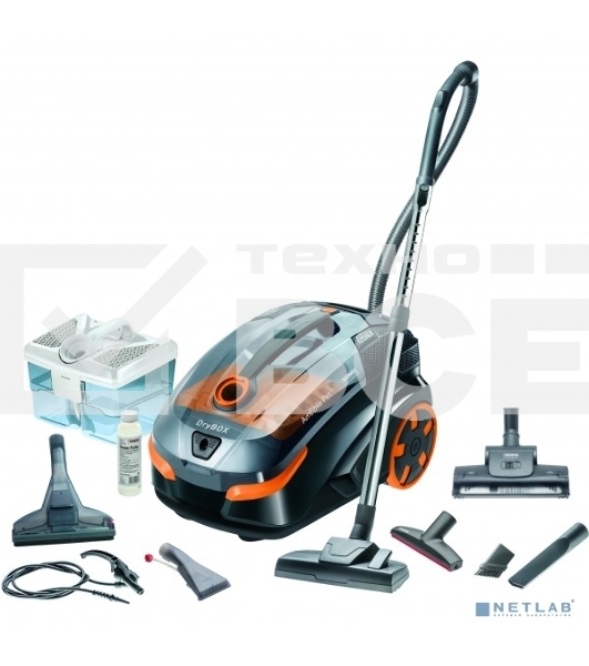 Моющий пылесос Thomas DryBOX AMFIBIA PET черный/оранжевый, 325/1700Вт, уборка влажная/сухая, пылесборник контейнер 2 л