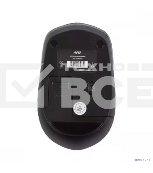 Мышь беспроводная HIPER HOMW-091 черный, 1600 dpi, радиоканал, USB, кнопки - 4