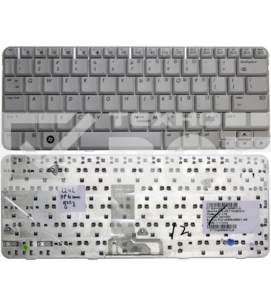 Клавиатура для ноутбука HP Pavilion TX1000 TX2000 TX2100 TX2500 серая
