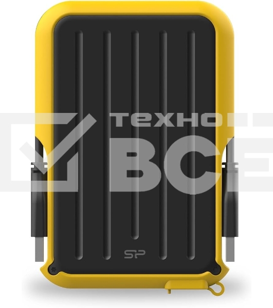 Внешний HDD 2.5' 2.0Tb Silicon Power Armor A66 SP020TbPHD66SS3Y черно-желтый (USB3.2, прорезиненный, противоударный MIL-STD-810G, пыле-влагозащищенный IPX4)