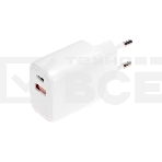 Сетевое зарядное устройство USB QC (20W) + Type C PD (20W), белый Rexant, фото2