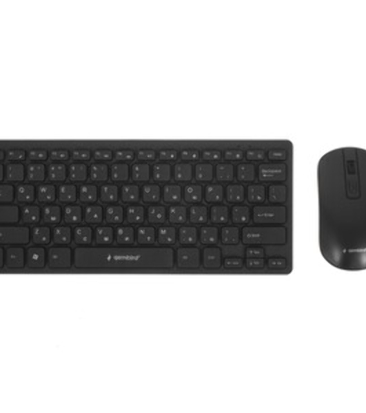 Комплект клавиатура+мышь Gembird KBS-9100 беспроводной, USB, 1600 DPI, чёрный